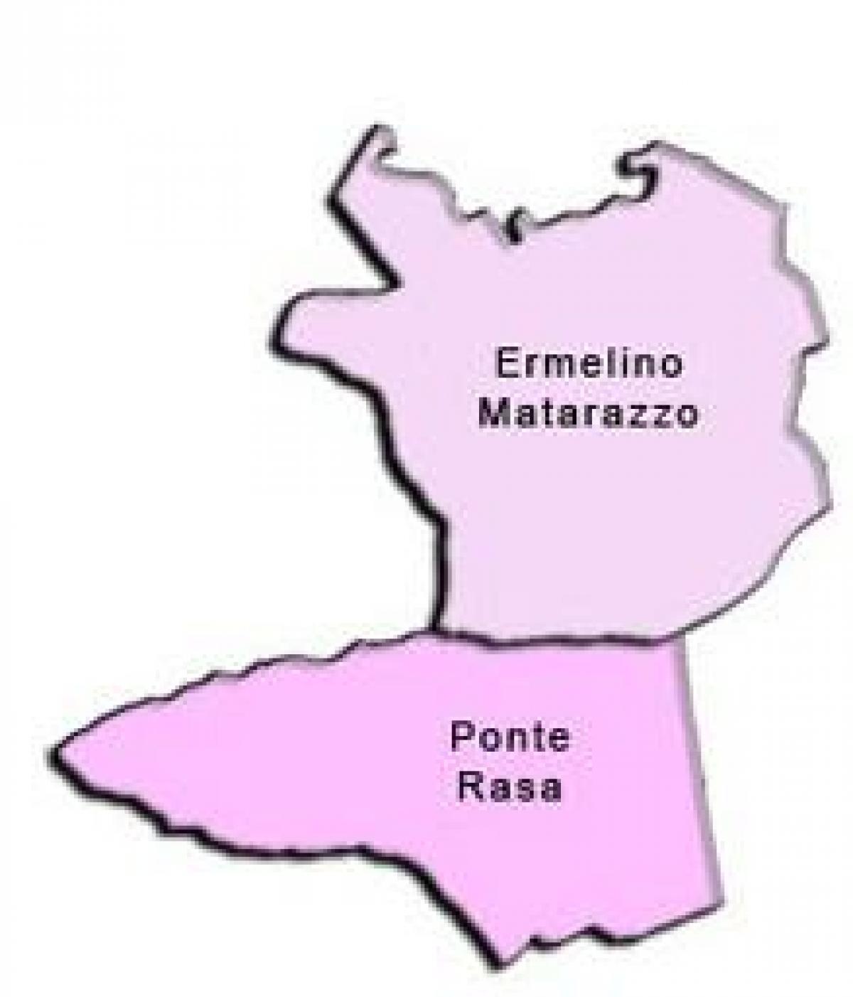 Kort over Ermelino Matarazzo sub-præfekturet
