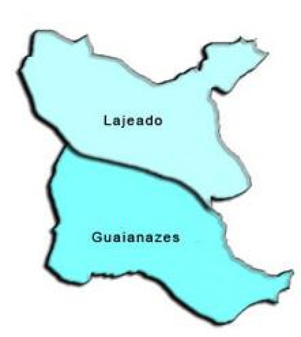 Kort over Guaianases sub-præfekturet