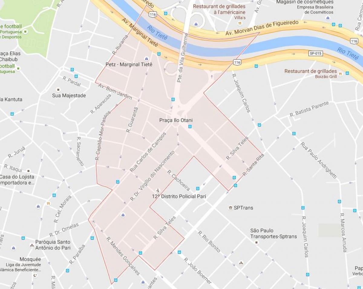Kort over Pari São Paulo