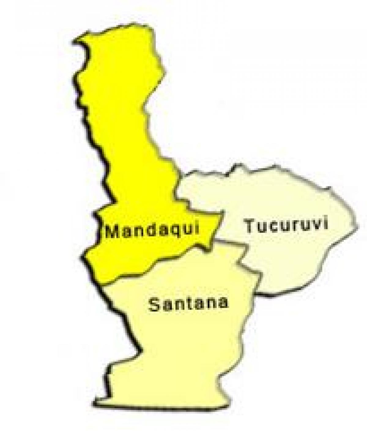 Kort Santana sub-præfekturet