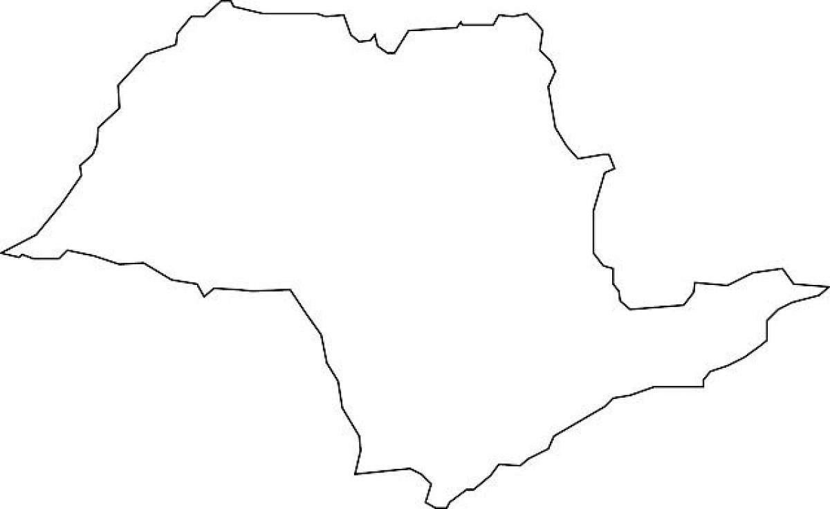 Kort over São Paulo vektor