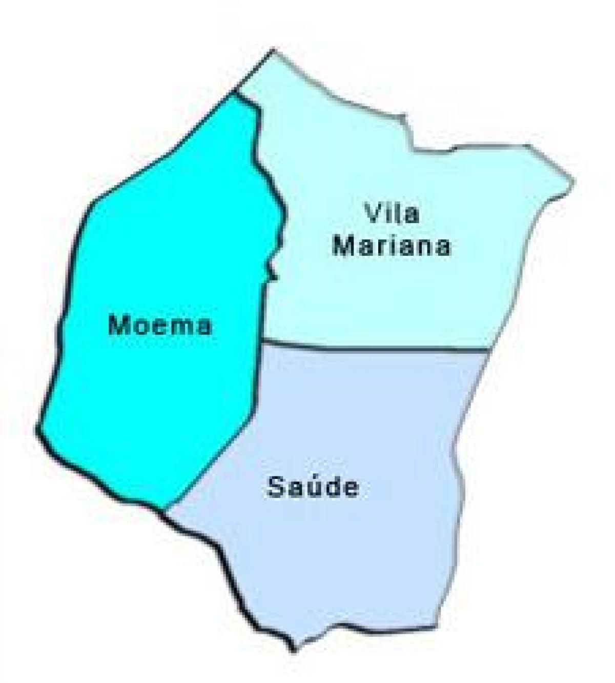 Kort Vila Mariana sub-præfekturet