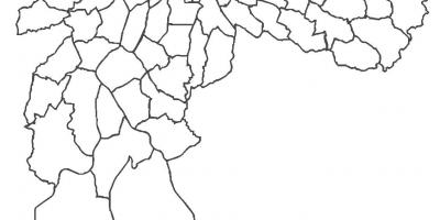 Kort over Bom Retiro-distriktet
