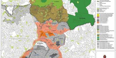 Kort over Casa Verde São Paulo - Besættelse af jord