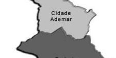 Kort over Cidade Ademar sub-præfekturet