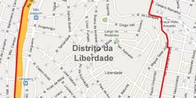Kort over Liberdade São Paulo