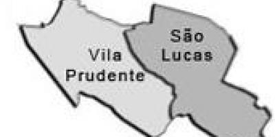 Kort Vila Prudente sub-præfekturet