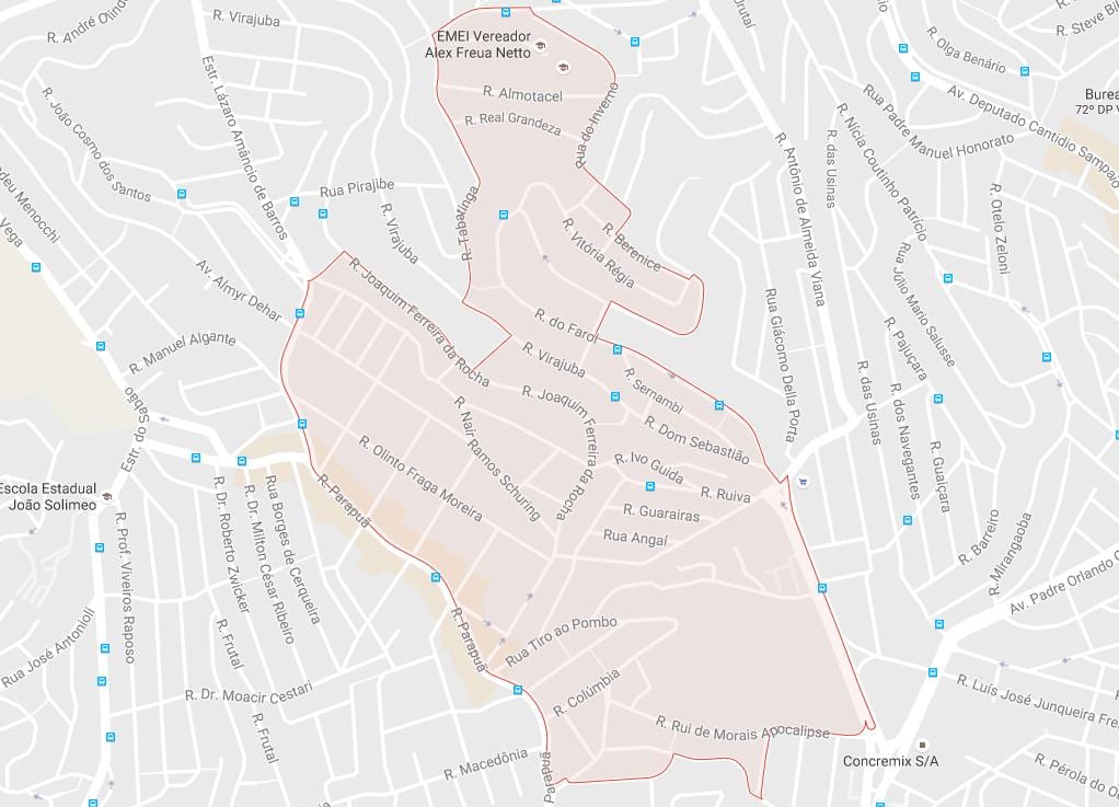 Kort over Brasilândia São Paulo