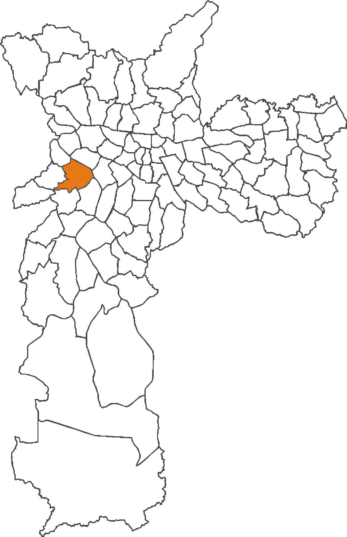Kort over Butantã kvarter