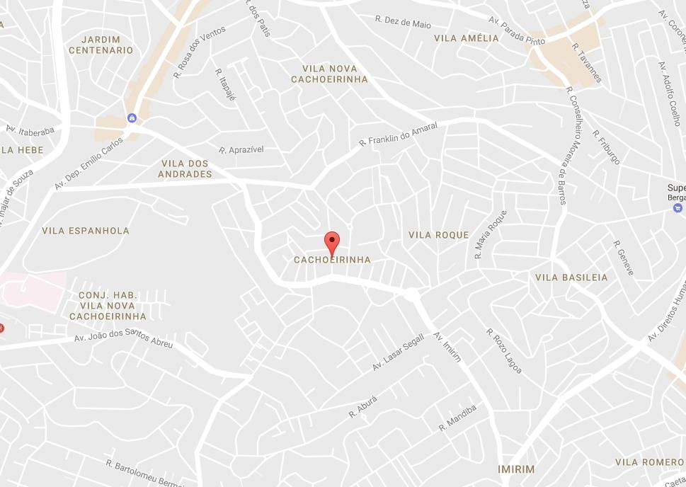 Kort over Cachoeirinha São Paulo