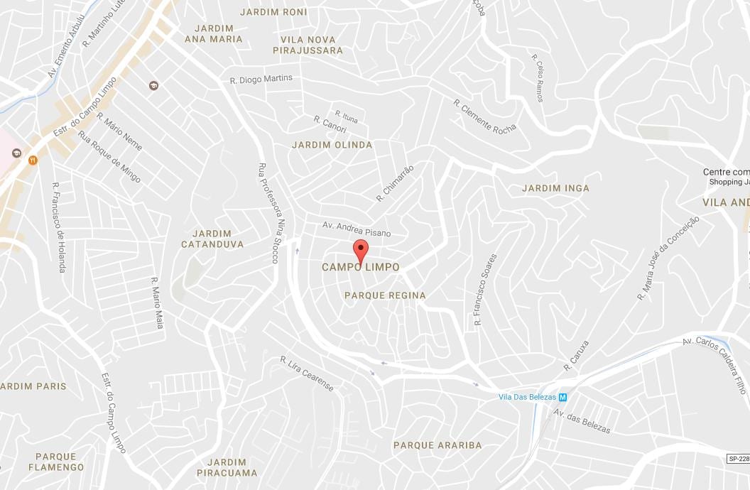 Kort over Campo Limpo São Paulo