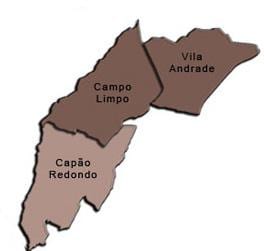 Kort over Campo Limpo sub-præfekturet