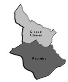 Kort over Cidade Ademar sub-præfekturet