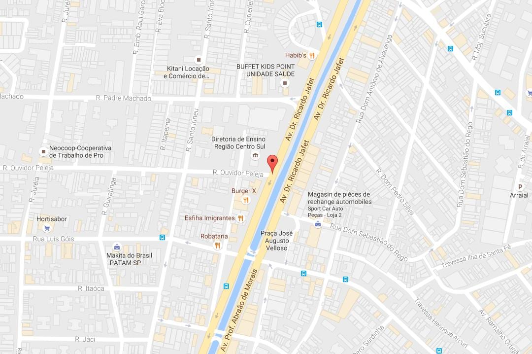Kort over Cursino São Paulo