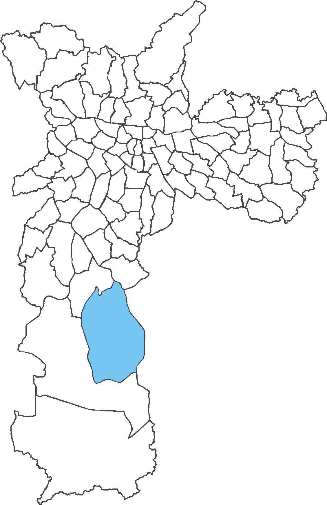 Kort over Grajaú kvarter