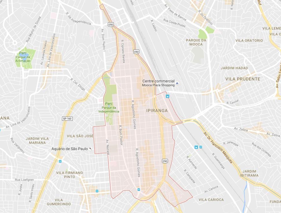 Kort over Ipiranga São Paulo