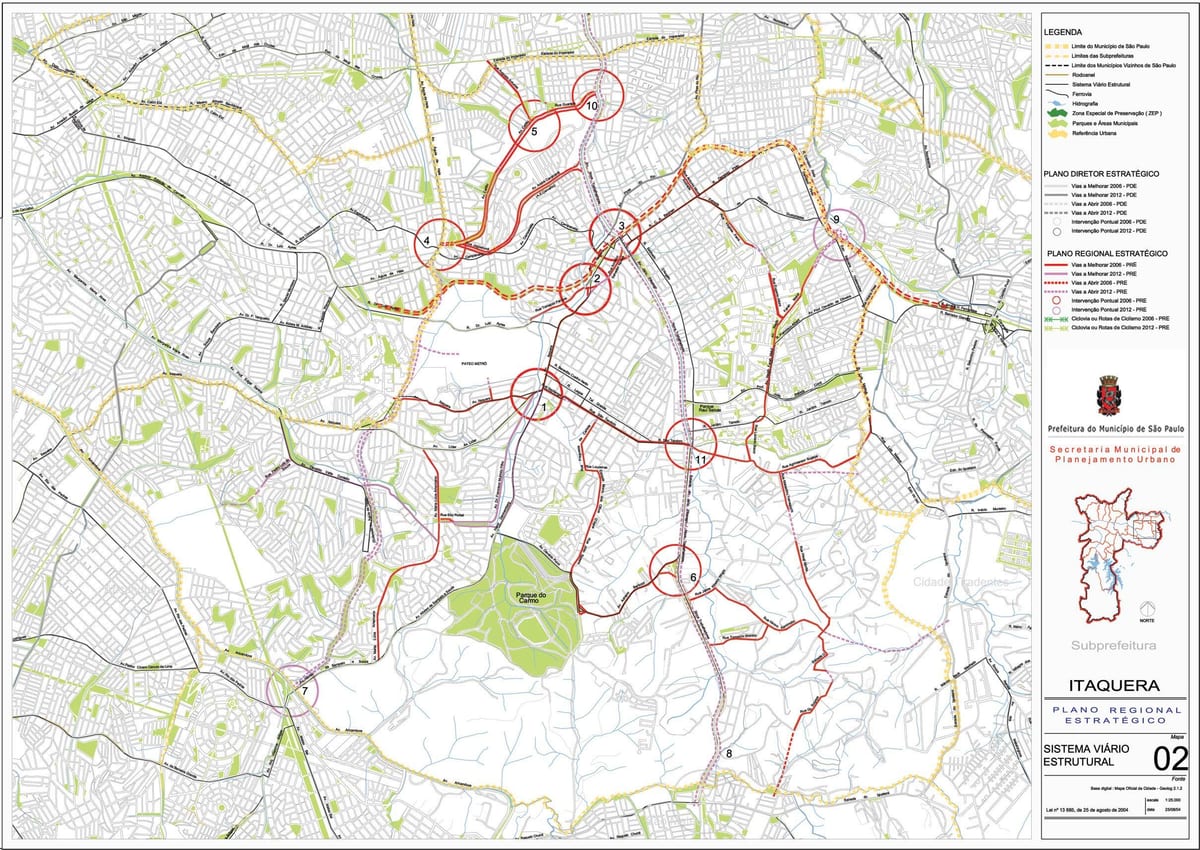 Kort over Itaquera São Paulo - Veje
