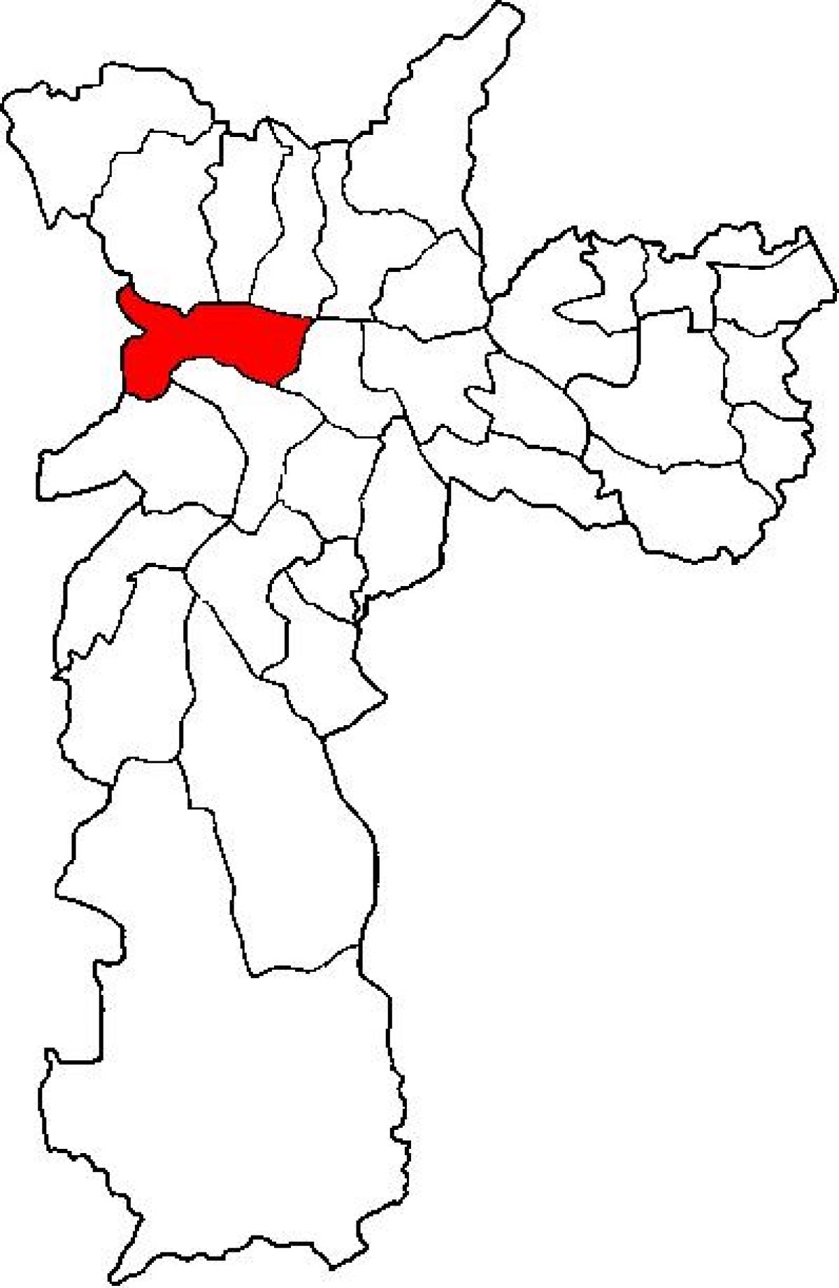 Kort Lapa sub-præfekturet São Paulo