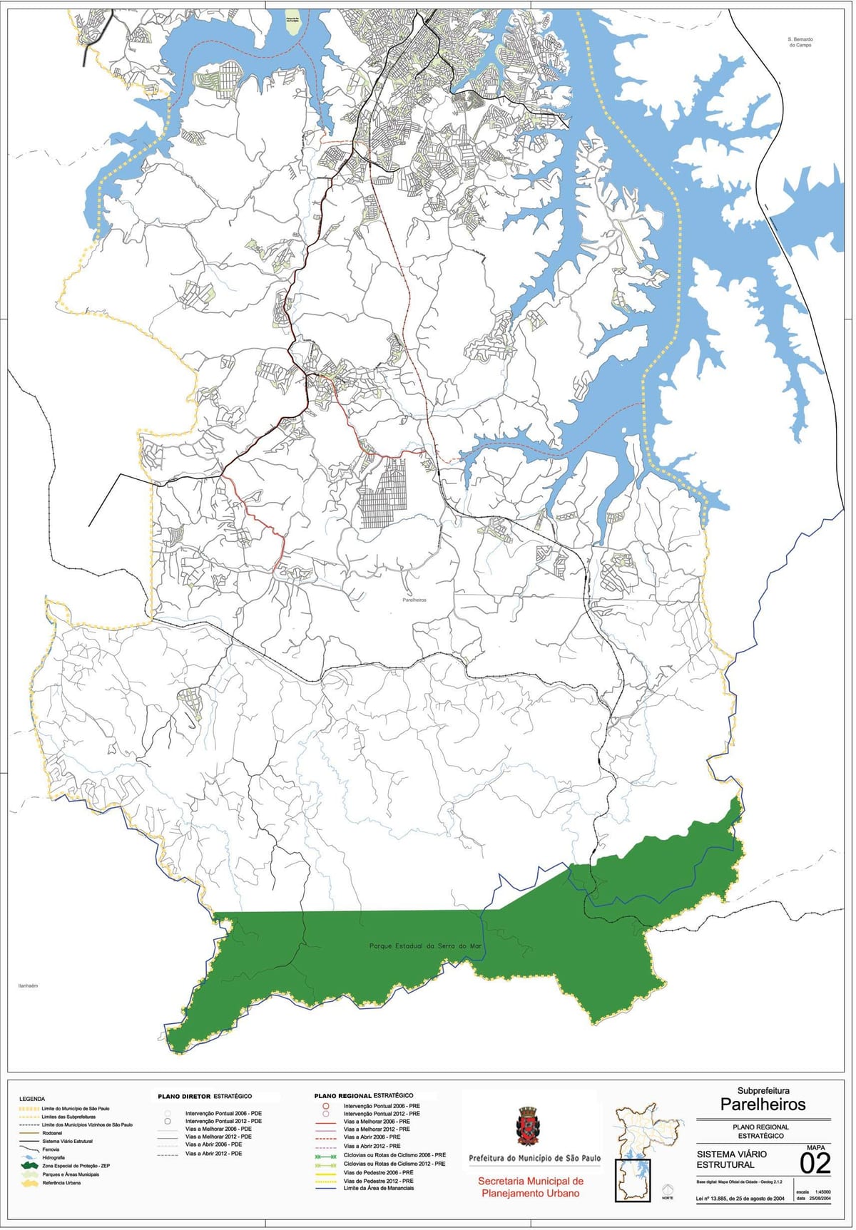 Kort over Parelheiros São Paulo - Veje