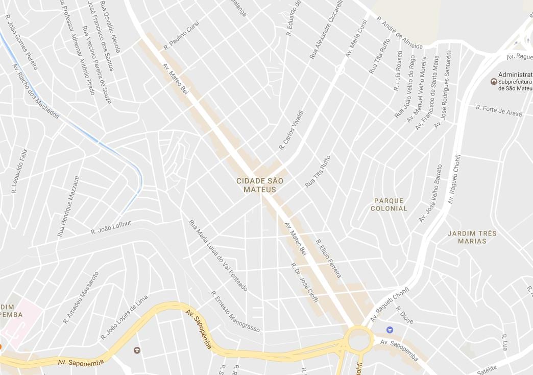 Kort over São Mateus São Paulo