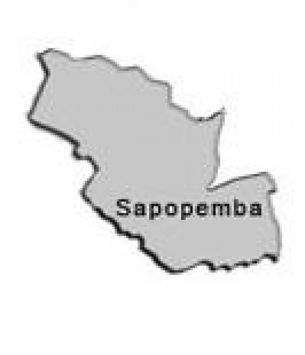 Kort over Sapopembra sub-præfekturet