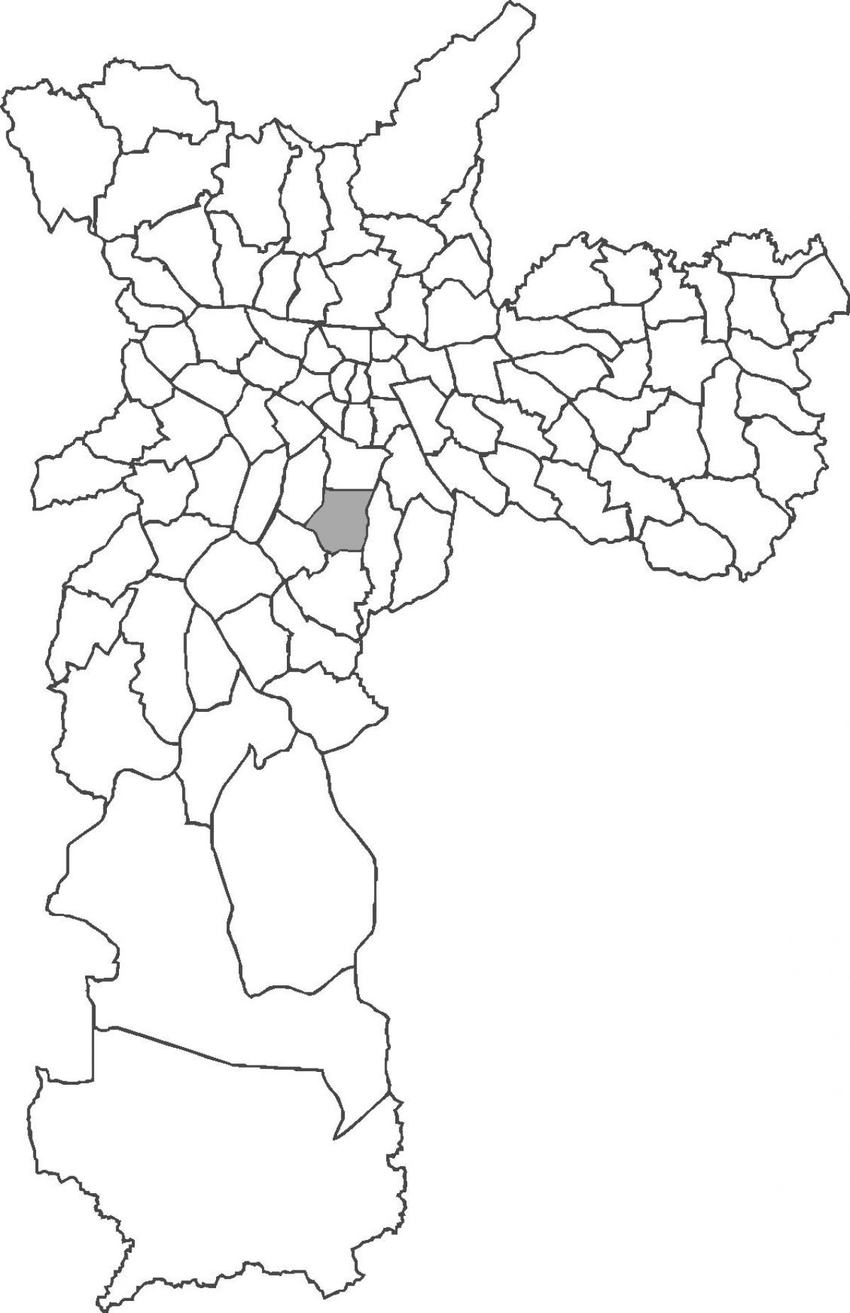 Kort over Saúde kvarter
