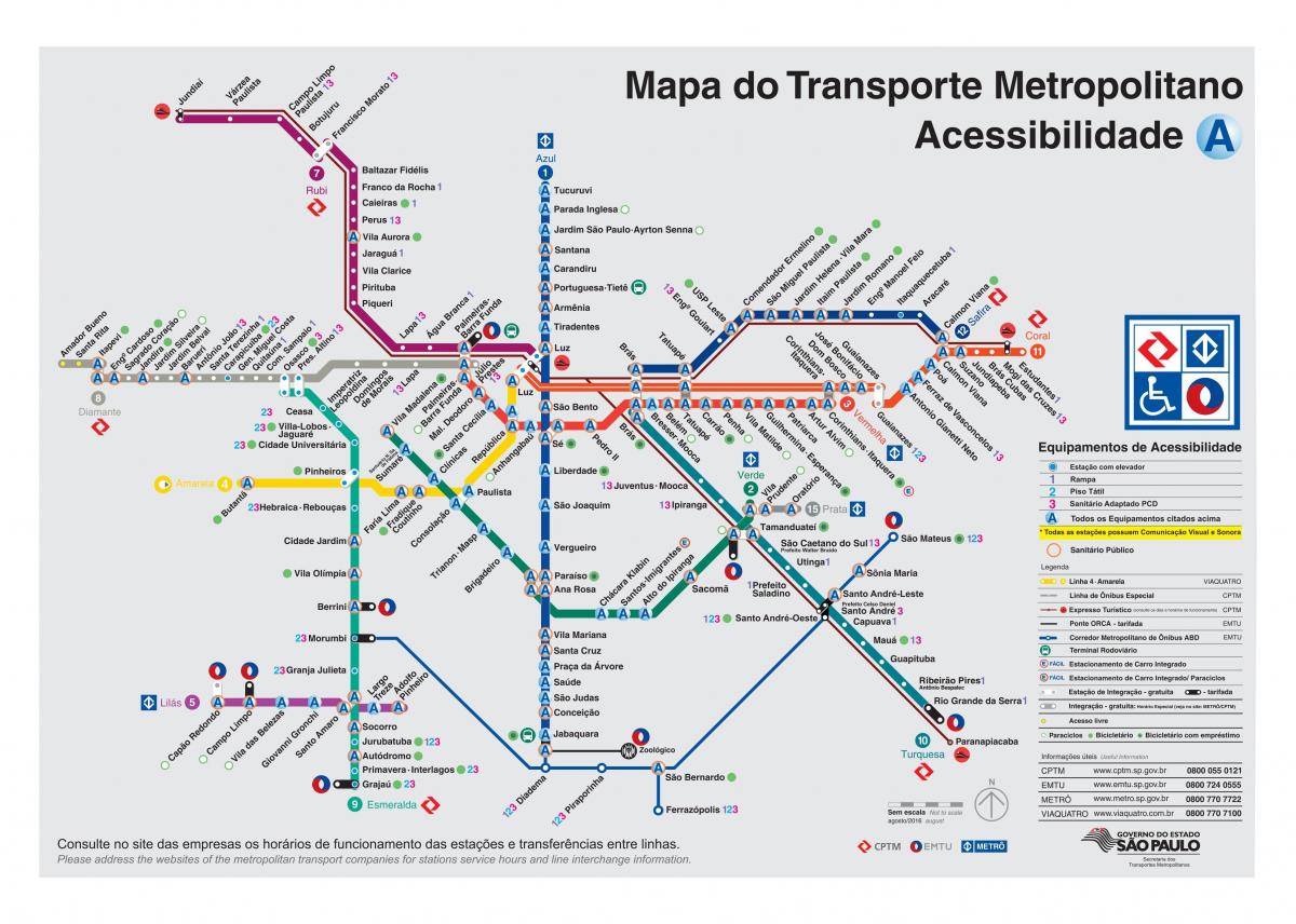 Kort transport Sao Paulo - Adgang for handicappede