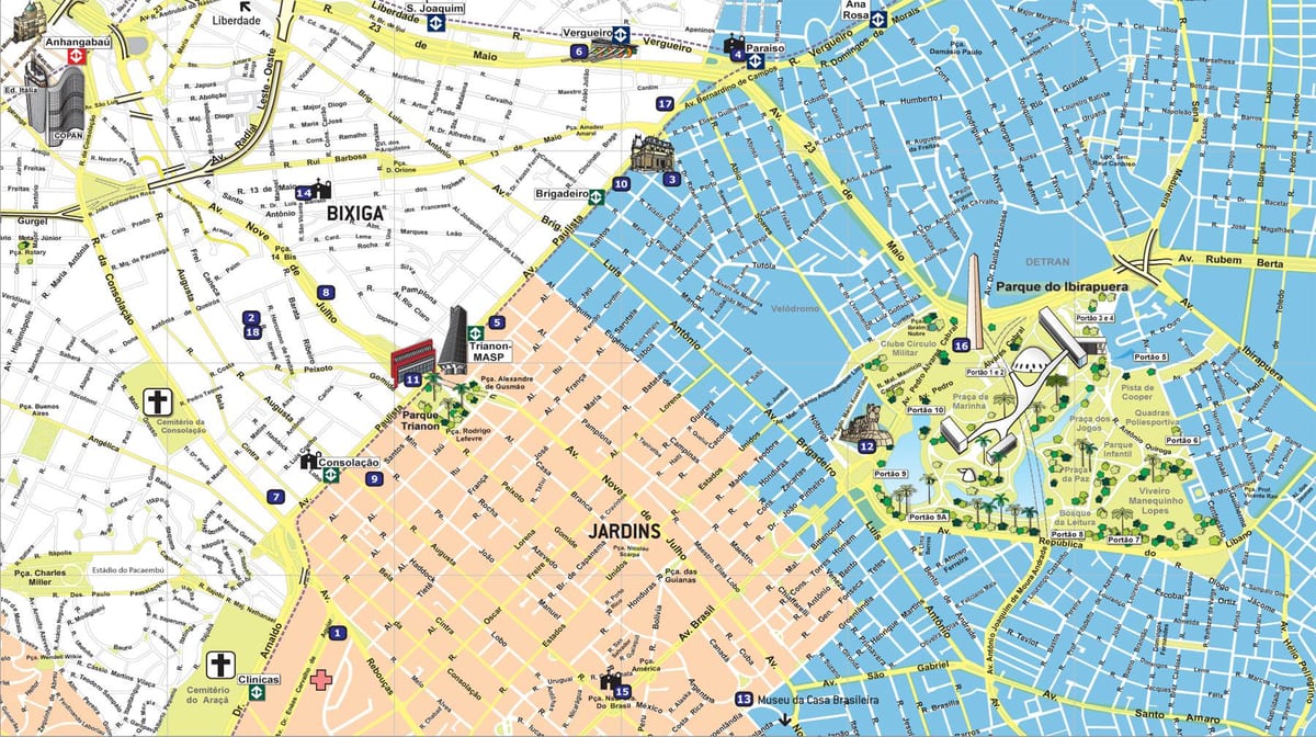 Kort turisme São Paulo