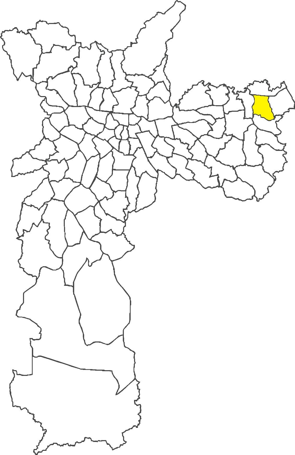 Kort Vila Curuçá kvarter