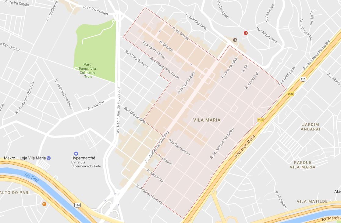 Kort Vila Maria São Paulo