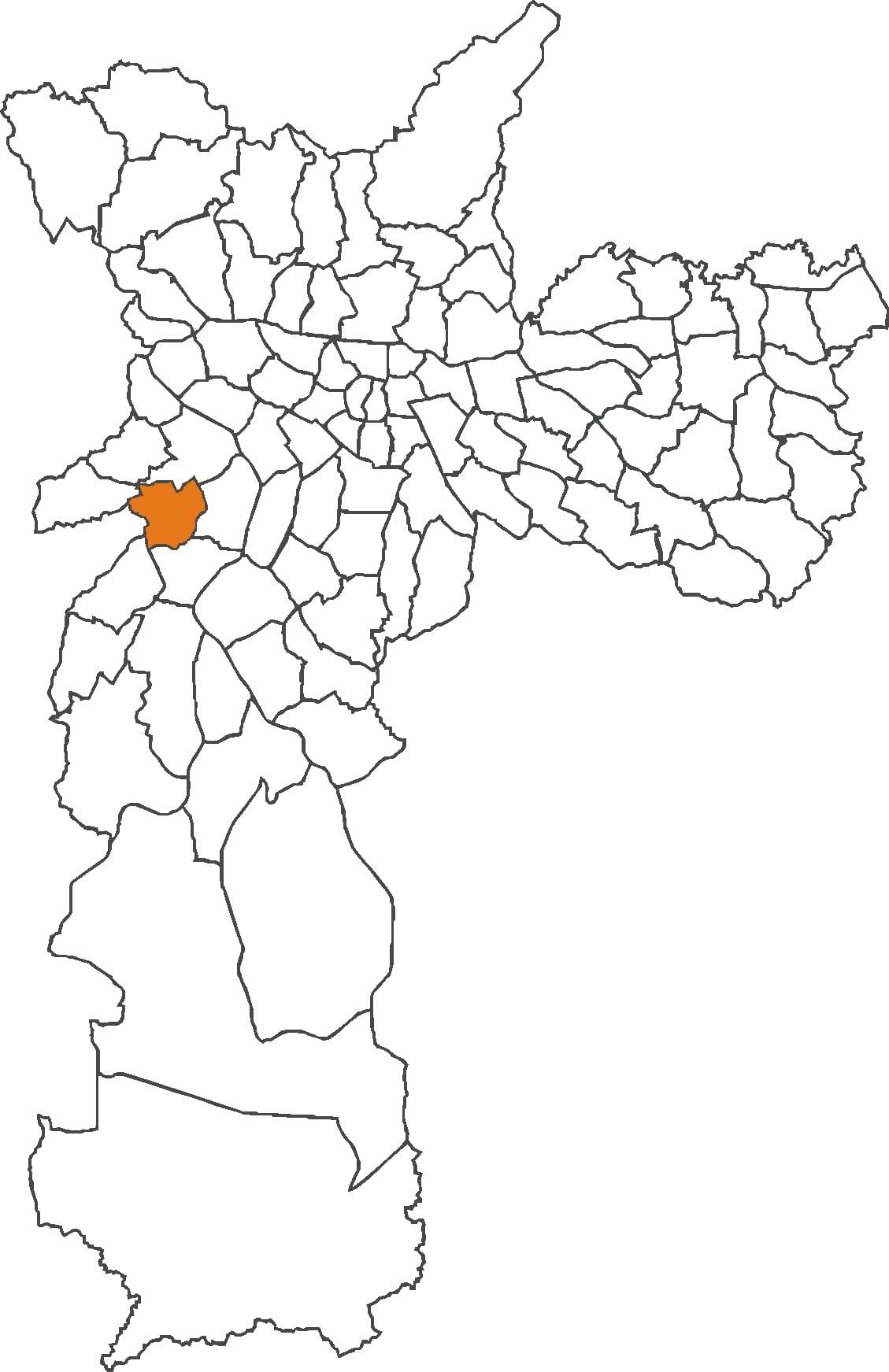 Kort Vila Sônia kvarter
