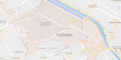 Kort over Butantã São Paulo