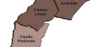 Kort over Campo Limpo sub-præfekturet