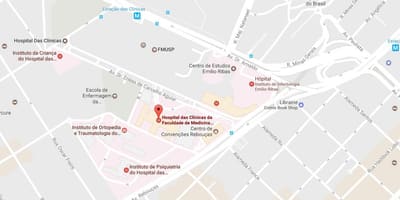 Kort over Clínicas hospital