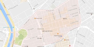 Kortet over São Paulo-Itaim Bibi