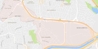 Kort over Jaguara São Paulo