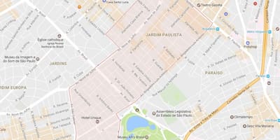 Kortet over São Paulo-Jardim Paulista