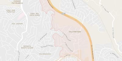 Kort over Pirituba São Paulo