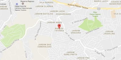 Kort over Raposo Tavares São Paulo