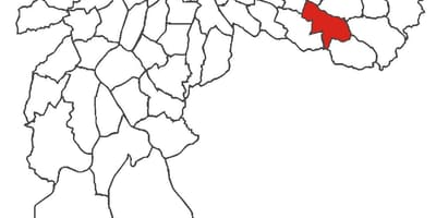 Kort over São Mateus kvarter