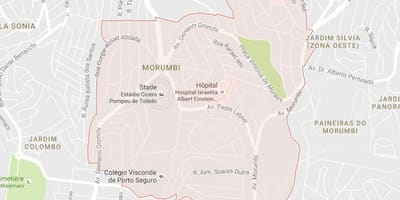 Kort over São Paulo Morumbi