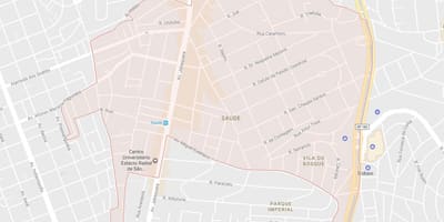 Kort over Saúde São Paulo