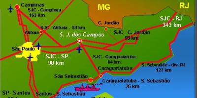 Kort over São José dos Campos lufthavn