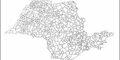 Kort over São Paulo jomfru - kommuner
