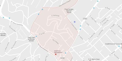 Kort over Tucuruvi São Paulo