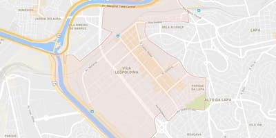 Kort Vila Leopoldina São Paulo
